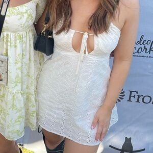 Peppermayo white mini dress